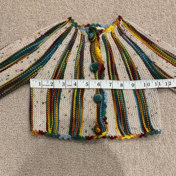 Misha & Puff | 🎪 Wool Short Circus Cardigan | Carnival Space Dye | 18-24M - Picture 10 of 11